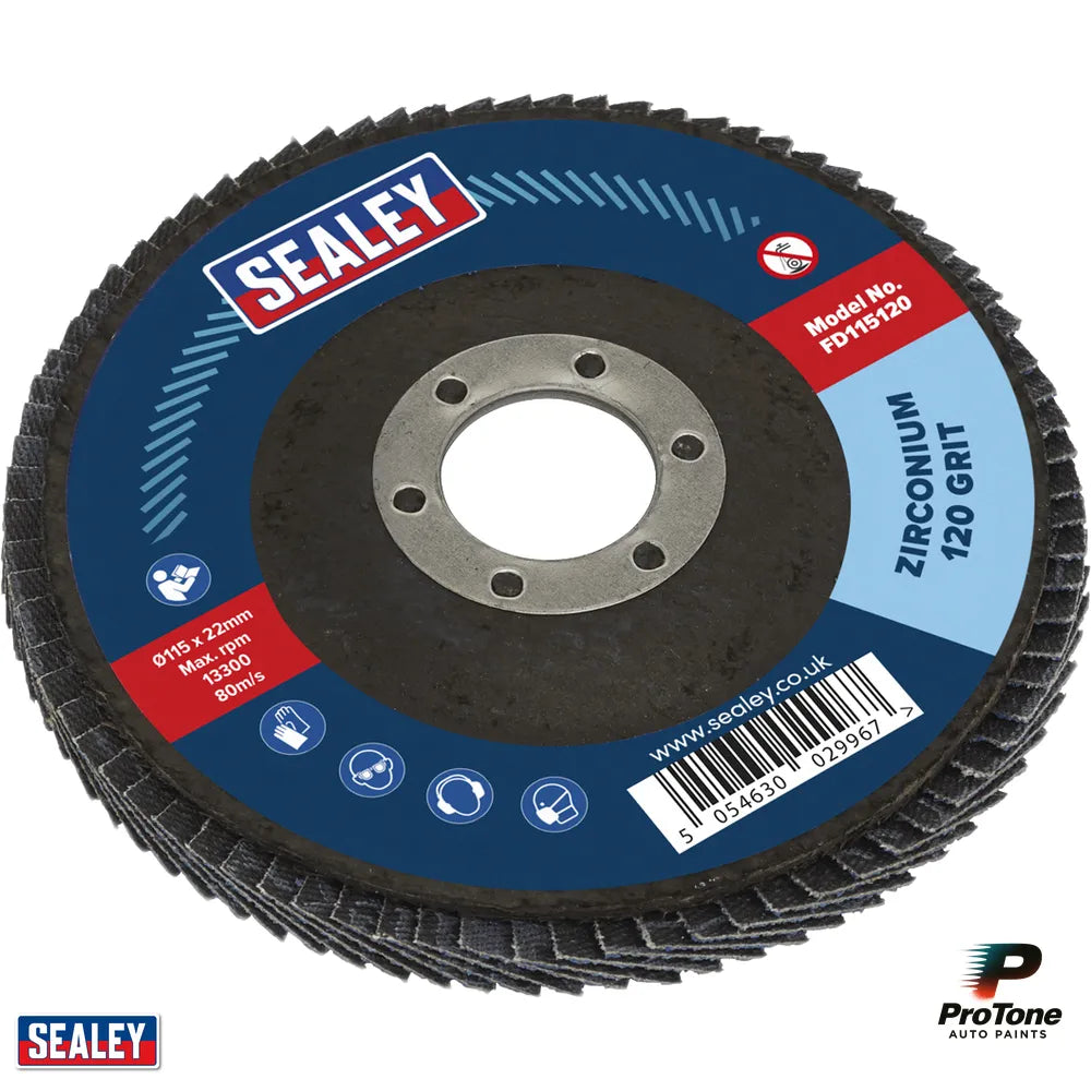 115mm Zirconium Flap Discs 120Grit