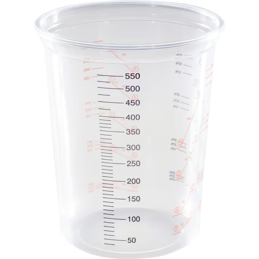 Mixing Cup 600ml Plastic