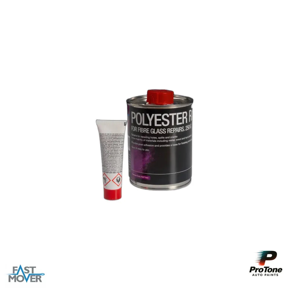 Fibre Glass Polyester Resin, 250G + Hardener