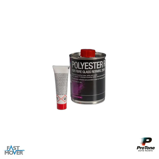 Fibre Glass Polyester Resin, 250G + Hardener
