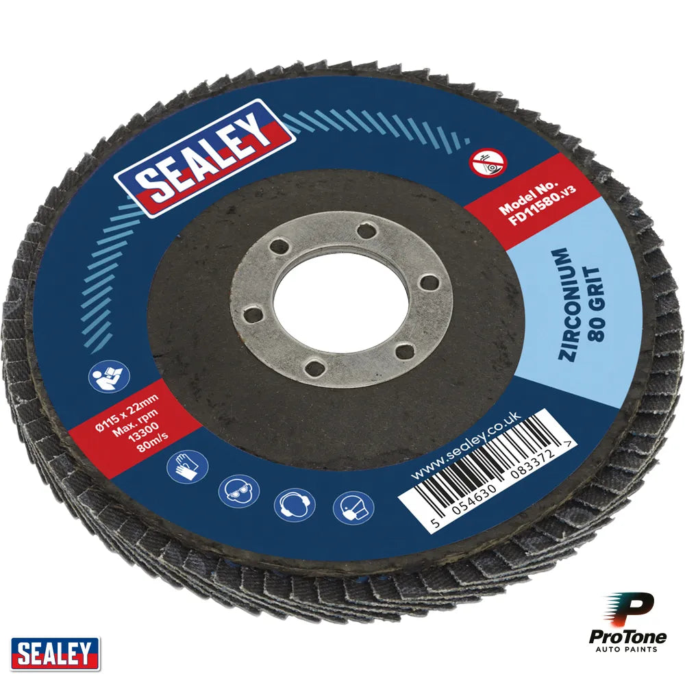 115mm Zirconium Flap Discs 80Grit