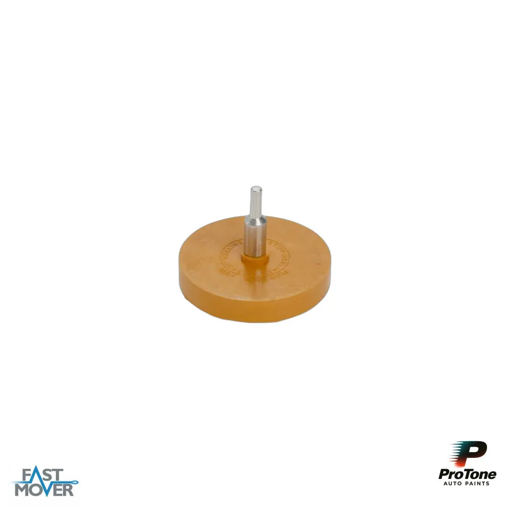 Eraser Rubber Wheel 84mm, 5/16 Thread,& 6mm Arbor